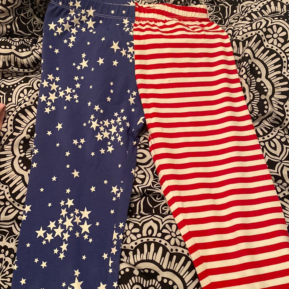 Red, White, and Blue Capris